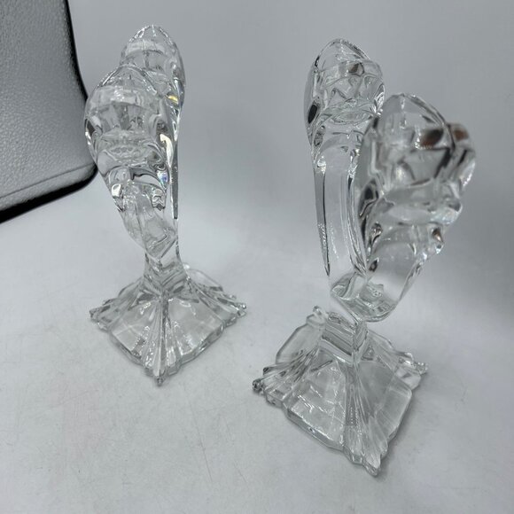 Honour Crystal Double Candlestick Holder set of 2 - Picture 5 of 9